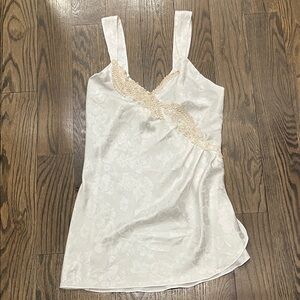 Victoria’s Secret gold label white ivory bridal slip dress/top